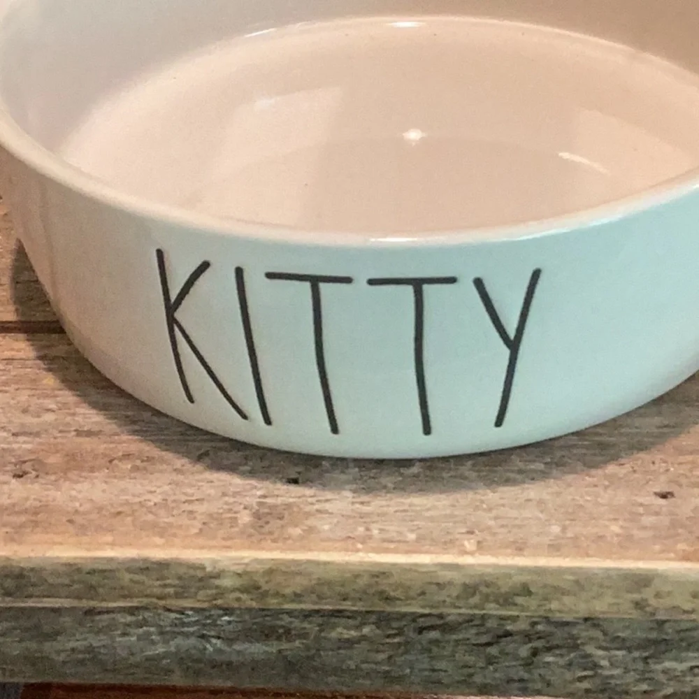 Rae Dunn KITTY pet bowl